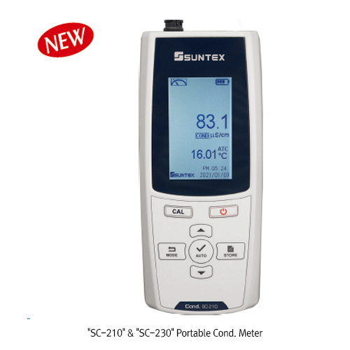 Portable Cond./Resist./Sal./TDS/Temp. Meter, SC-230, w/o probe