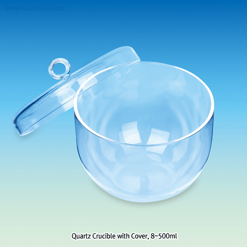 Crucible, Quartz, 500ml, 130 x 70 x h100mm