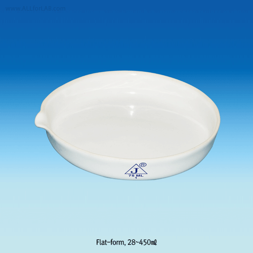 Evaporating Dish, Porce, Flat-form, 55㎖ , Φ 20×h80mm