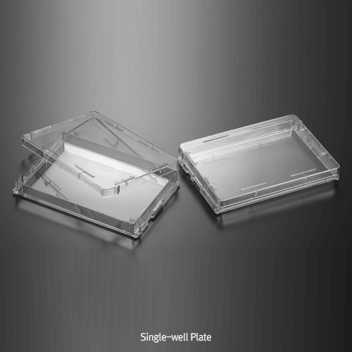 Plate, Single-well, 128×85.7×h14.4mm, Treated