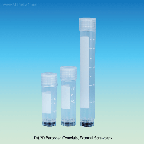 1D/2D Sterile External Cryovial, 5.0㎖, 25Ea/Pk. 10Pk/Cs.