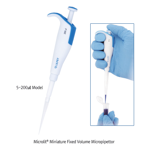 Pipettor Micro, Fixed, Mini, 250㎕, Accu, ≤±0.8㎕, cv.≤±0.3%
