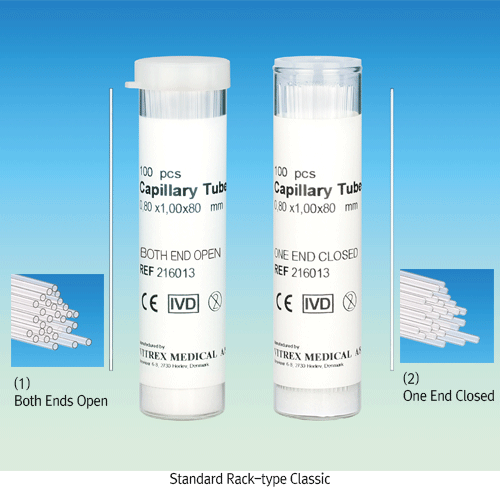 Tube melt point one end closed