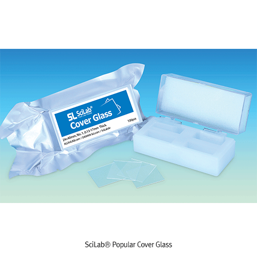 Cover Glass, Hinged Box, Thickness 0.16~0.19mm, 22×22 mm