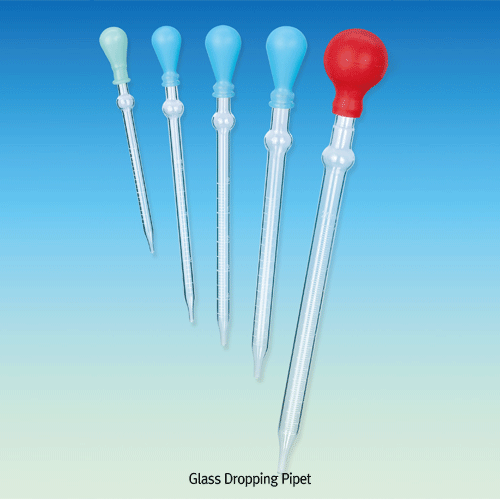 Pipet drop gl 3/0.1ml, l16.5xball Φ8mm