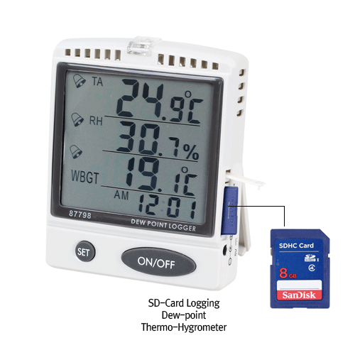 Desktop/Wallmount Dew Point Thermo-Hygro SD Card Logger