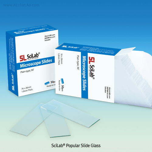 Slide Glass, Cut Edge 90°, Plain, 76x26mm