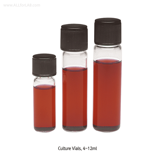 Vial, Culture, 4ml, Φ15×h51mm, Screw 13-415
