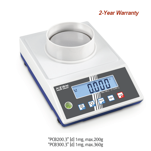 Balance, Lab, Standard Precision, [d] 1mg, max.360g, 163×245×h65mm, 0.85kg
