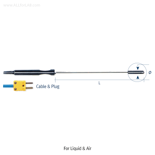 Probe k-type  thermocouple -160~+700℃  Φ1.0×300m