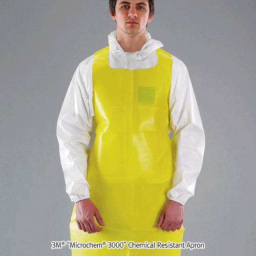 Apron, Chemical Resistant, Yellow, Free-size