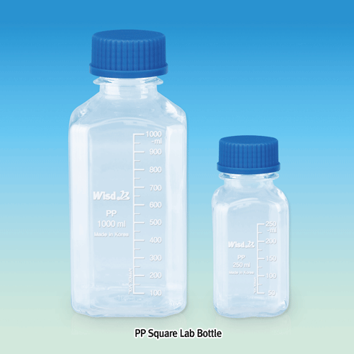 Bottle, Square, PP, W-N, GL45, 1000 / 50㎖, 92×92×h218 mm