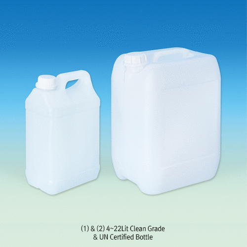 Bottle, Rectangle, Clean-Washed, 5Lit , 120×190×h310mm, Neck id. Φ38 mm