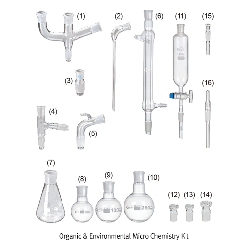 Chemistry Kit of 16 items & Case
