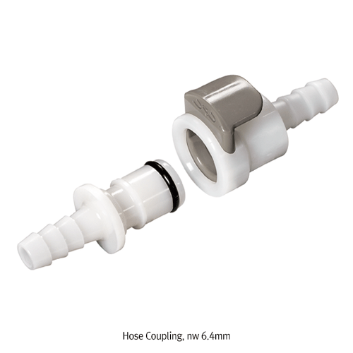 Coupling, Rapid Hose, without Valve, Complete, for I.D Φ6.4 Hose, L54mm