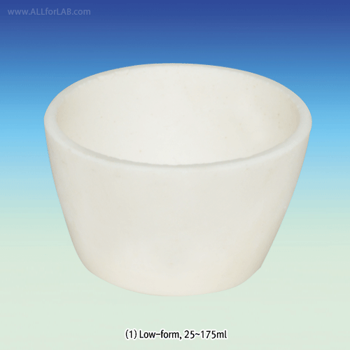 Crucible, Alumina, Cylindrical-form, 500ml , Φ96xh102mm