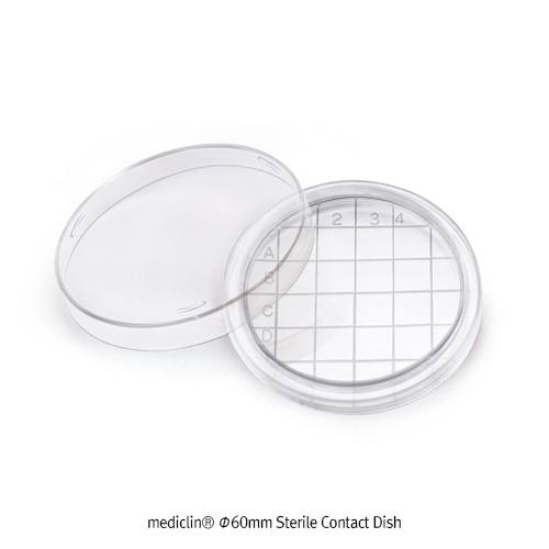 Petri Dish, PS, 65 x 15mm, with Grid