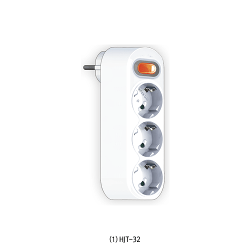 Socket multiple, Swivel, 3 Hole, 3 Switch, 16A
