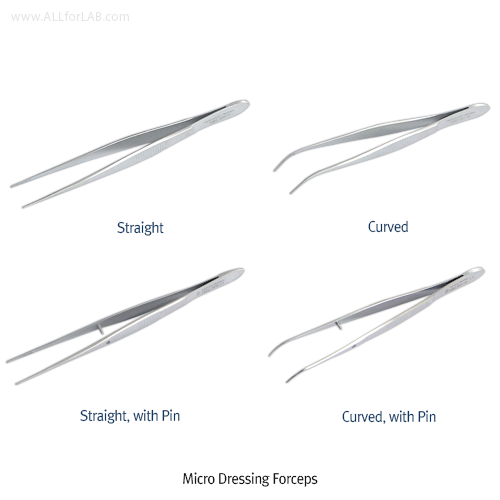 Forceps micro dressing, Straight, 115mm