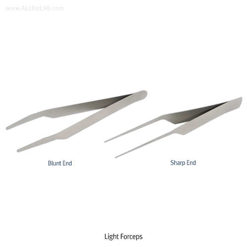 Forceps watch spring sheet-steel, Wironit, Blunt end 100mm
