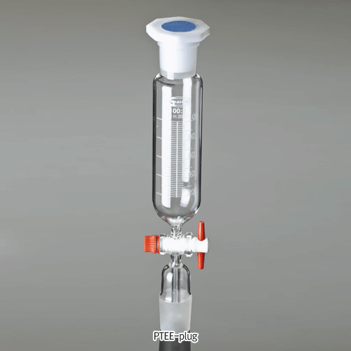 Funnel, Drop, Graduated, 24/29-coned, with PTFE Key, 500ml