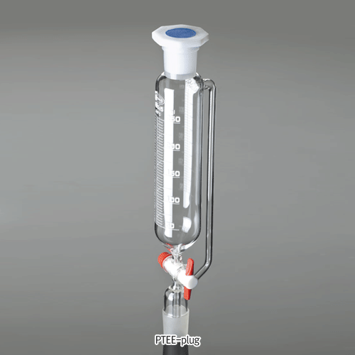 Funnels, Pressure Equalizing, Graduated, 24/29-coned, with Glass Stopcock 100ml