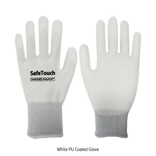 Cut Resistance Glove, PU Coating, Grey, Medium