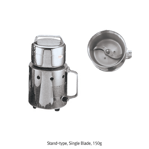 Pulverizer, Tilt-type, 250g, 24000rpm, 18×16×h34cm, 6.5kg