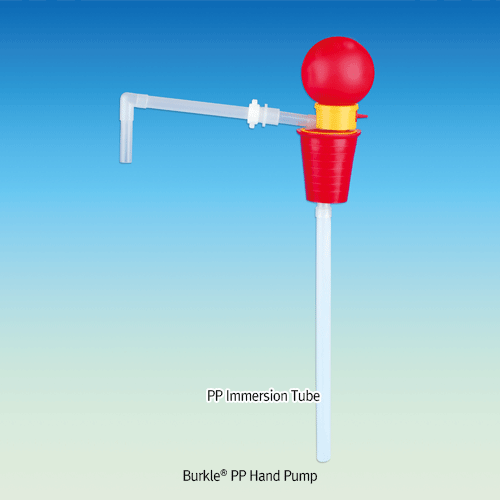 Pump, PP Hand, with PP Delivery Tube, 4L/min.  Immers Tube- Ø10 Χ depth 450㎜