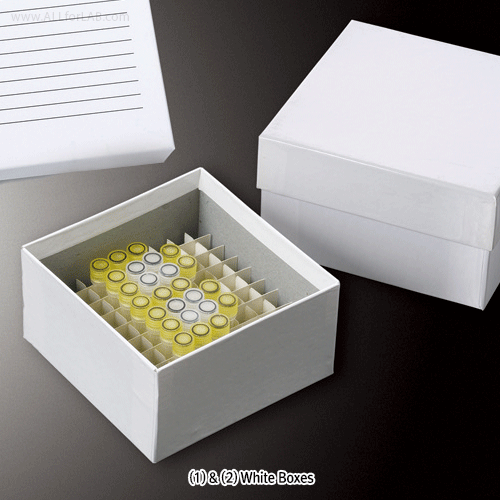 Cardboard Freezer Box, 5-Color Set, Non-sterile, h 2 inch, 100-well
