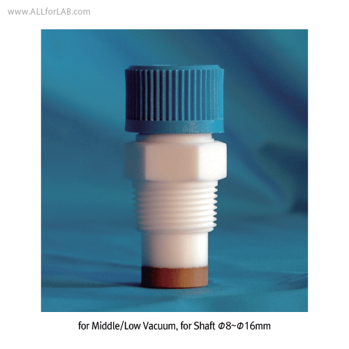 PTFE Stirrer Guide, Hi-Vacuum, 1” NPT, for-16mm shaft, h112mm