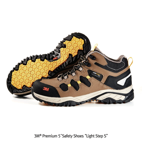 Safety Shoes, 5”, Brown, 235~290mm (사이즈 확인)