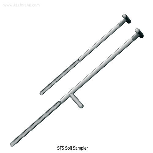 Sampler, With Foot Bar, Stainless Steel, for Soil, Φ14 / 20mm(id / od), Total L810mm, 1500g