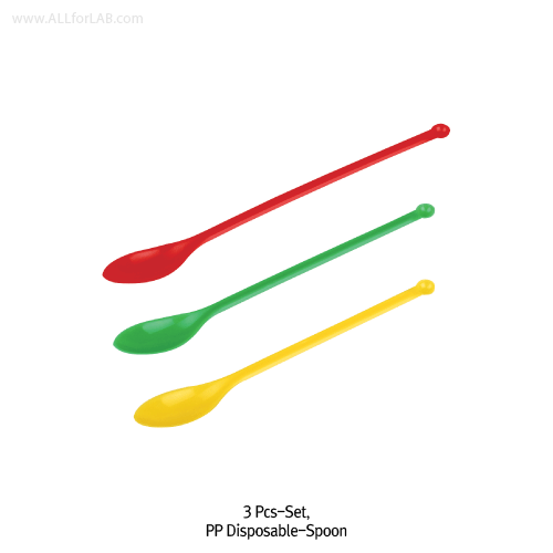 PP Spoon, Disposable, 3Pcs/Set, L 125/135/150mm