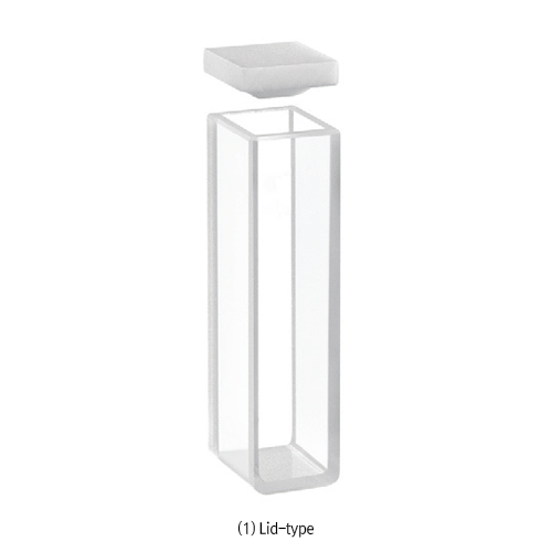 Flu Cell, Macro Quartz, 10x10mm 3.5ml, PTFE Stopper