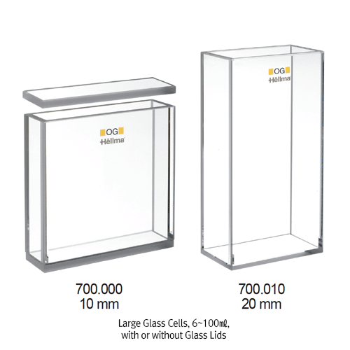 Large Glass Cell Opt.glass, 18mm 10ml