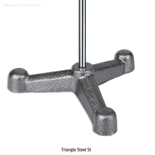 Triangle Stand, Steel, Φ11×h600mm Rod, Base Leg-115mm