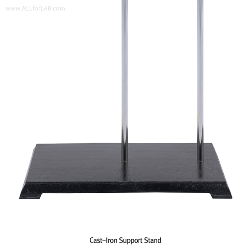 Stand, Cast-Iron, Φ10×h570mm Rod, w200×d136×h23mm, 0.8kg