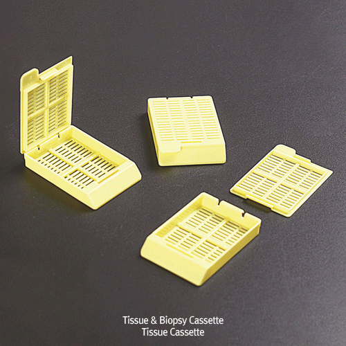 Cassettes, Biopsy, w/Special Hinge-hole, White