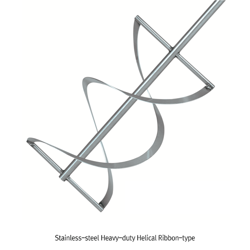 (Acc.)Heavy-duty Helical Ribbon-type, Stir-Shaft, “S762.1”, #304, Rod-Φ10×L650 , Rotor-Φ100×h160 mm