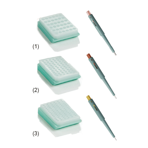 Paraffin Block, 36×Φ3mm Cores, with 3mm Pink Punch Needle