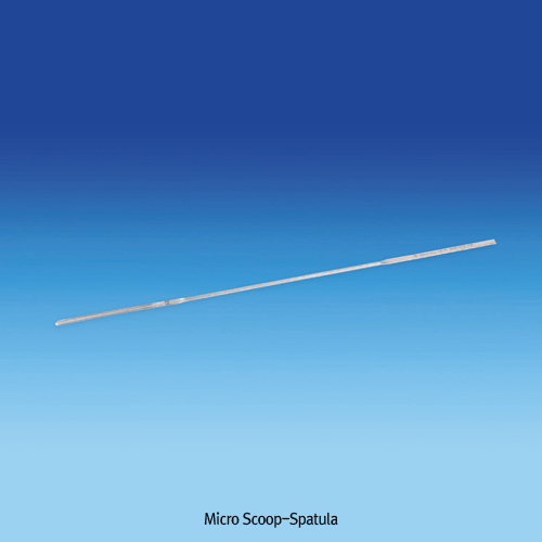 Spatula Micro-powder, CrNi 18/8, flexible  185 mm