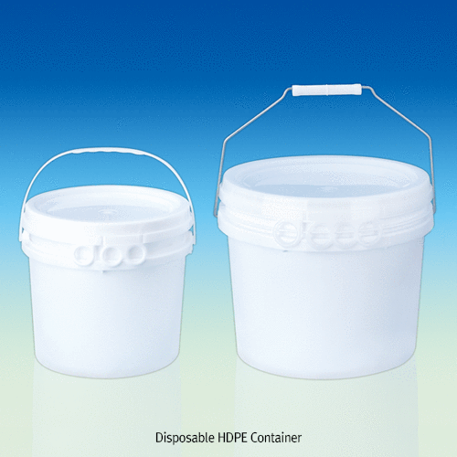 Container, HDPE, 20 Lit , Φ312×h375 mm, Steel Hnadle