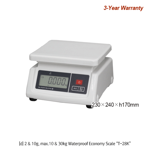 Rechargeable Waterproof Digital Balance, Max. 30kg d=10g, T-2830k