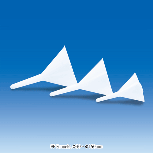 Funnel pp, approx. 340ml, Φ120mm×h180 stem-Ø11mm×90mm