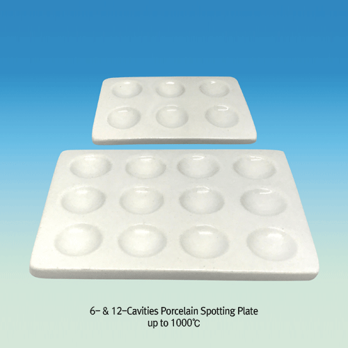 Spot-plate, Porce, 6-Cellr of 94ml × width 62mm