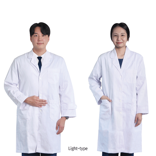 Lab Coat, Cotton 35% + Polyester 65%, Light, Man, XL, 여름용 가운