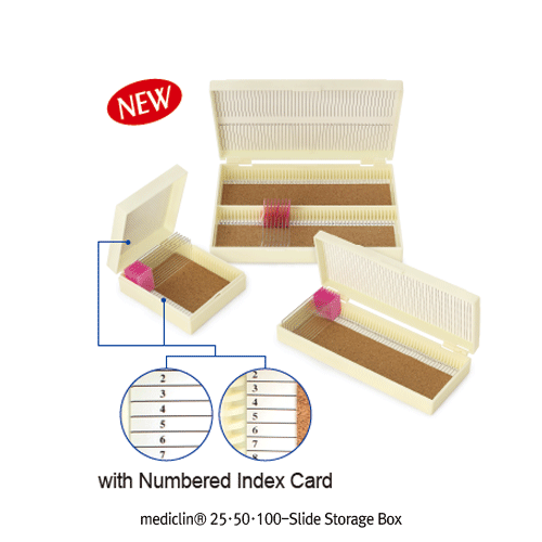 Slide Storage Box, for 50 Slides, 200×90×h33mm