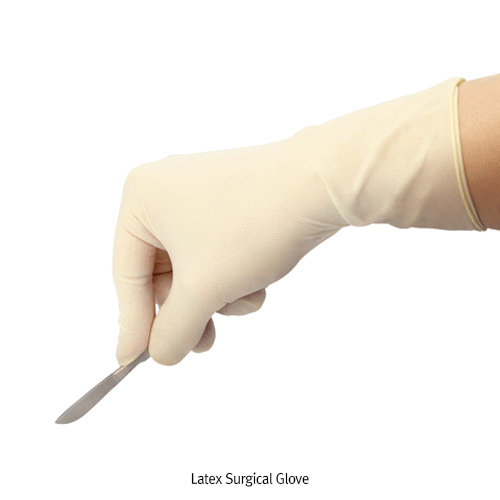 Surgical Glove, Latex, Sterile, Powder Free. 6.5 , 50 pair