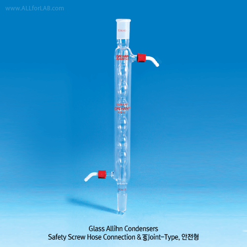 Condenser, Allihn, GL14, 24/29, Jacket-L300 x od Φ34 x thick 2.0 mm